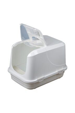 Volmin Petshop Çınar Plastik 65x45x50 Xxl Kedi Tuvaleti+Kürek Beyaz VLMN00999