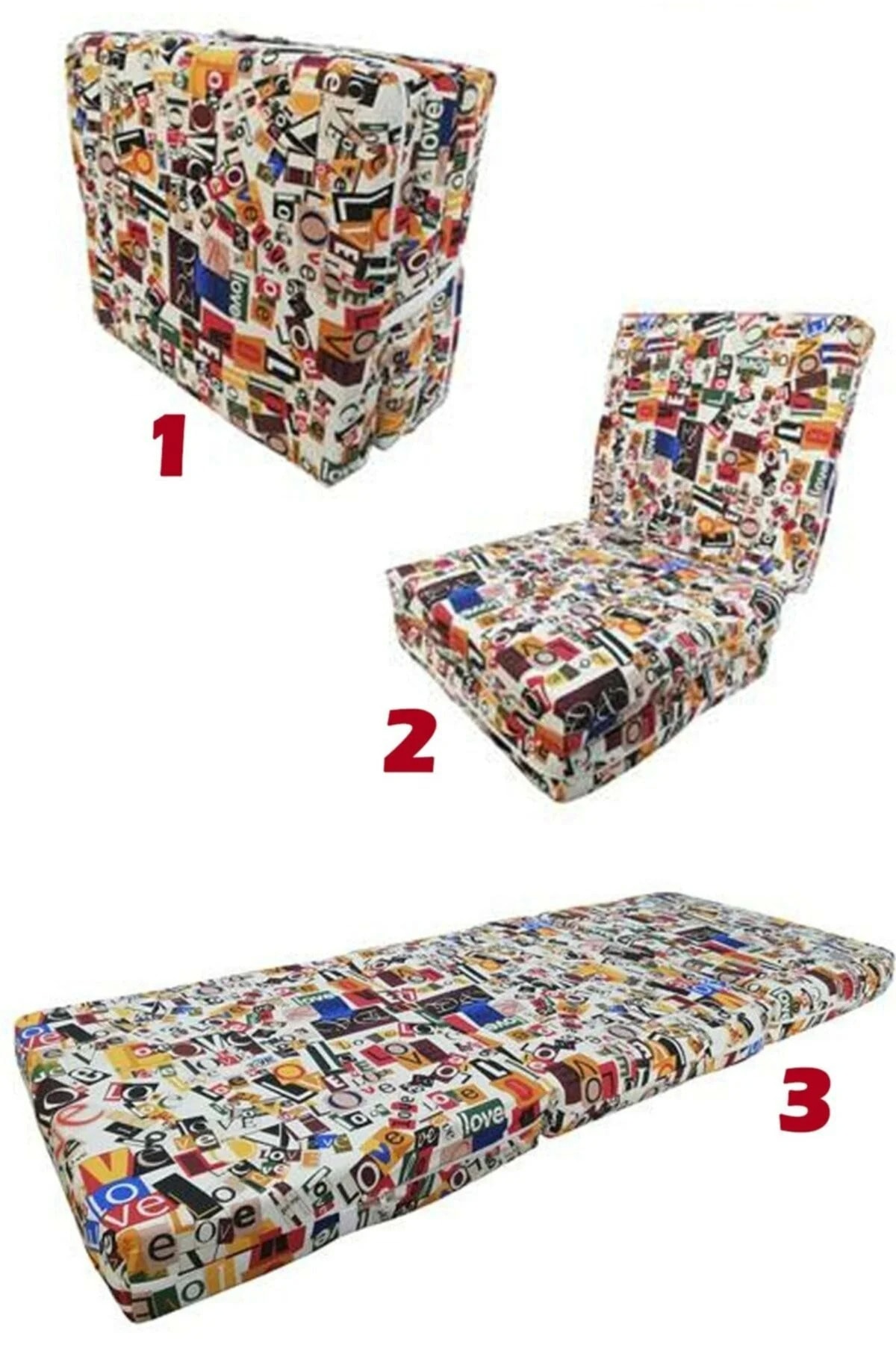 vivyan tek kisilik katlanir yatak love desenli ogrenci misafir yatagi fiyati yorumlari trendyol