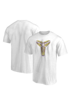 Erkek Beyaz Kobe Bryant T-shirt ENTT-TSH351kobelogo2