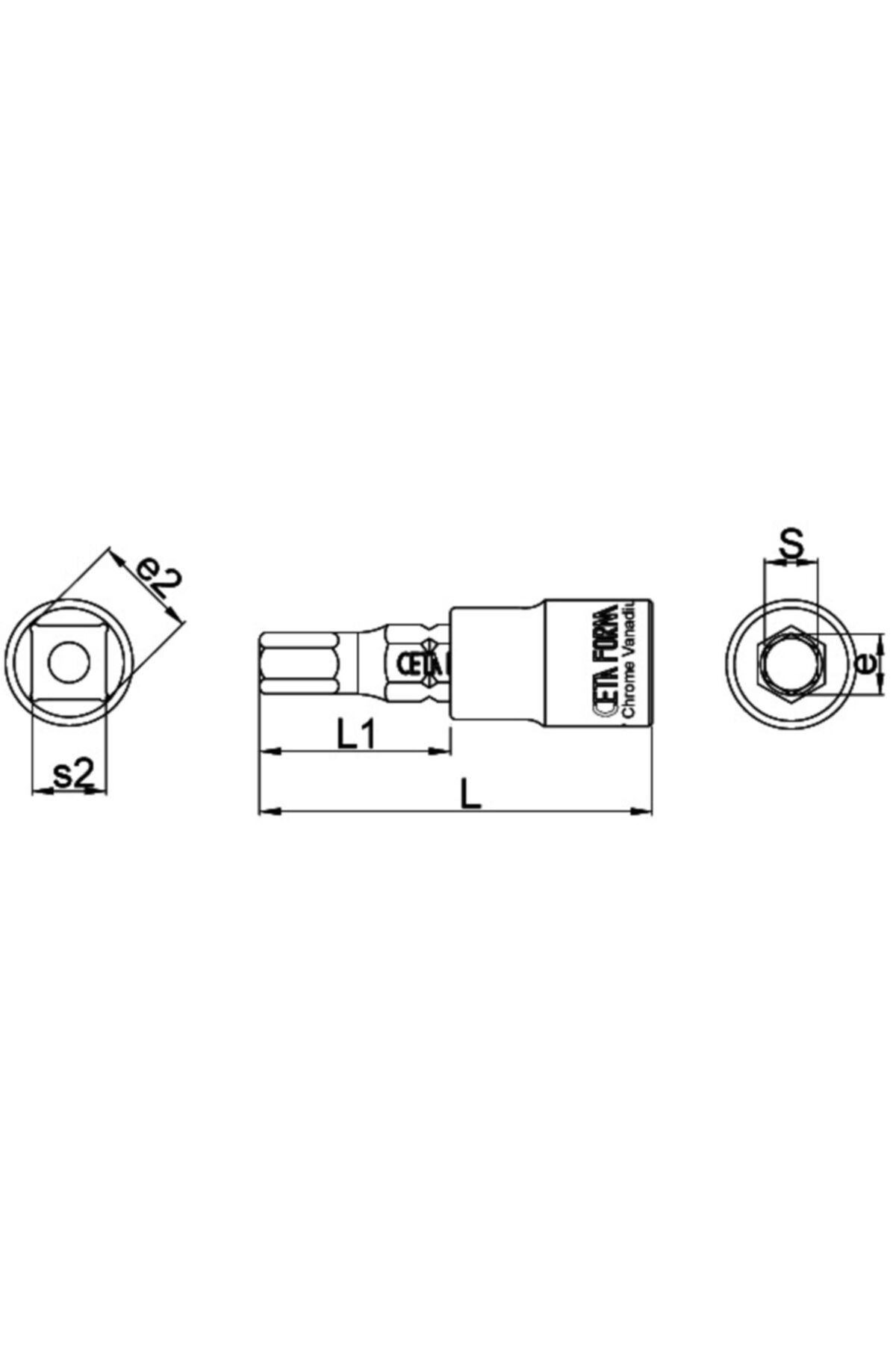 CETA FORM-C08s-h Series 1/4” Allen End Sockets 2