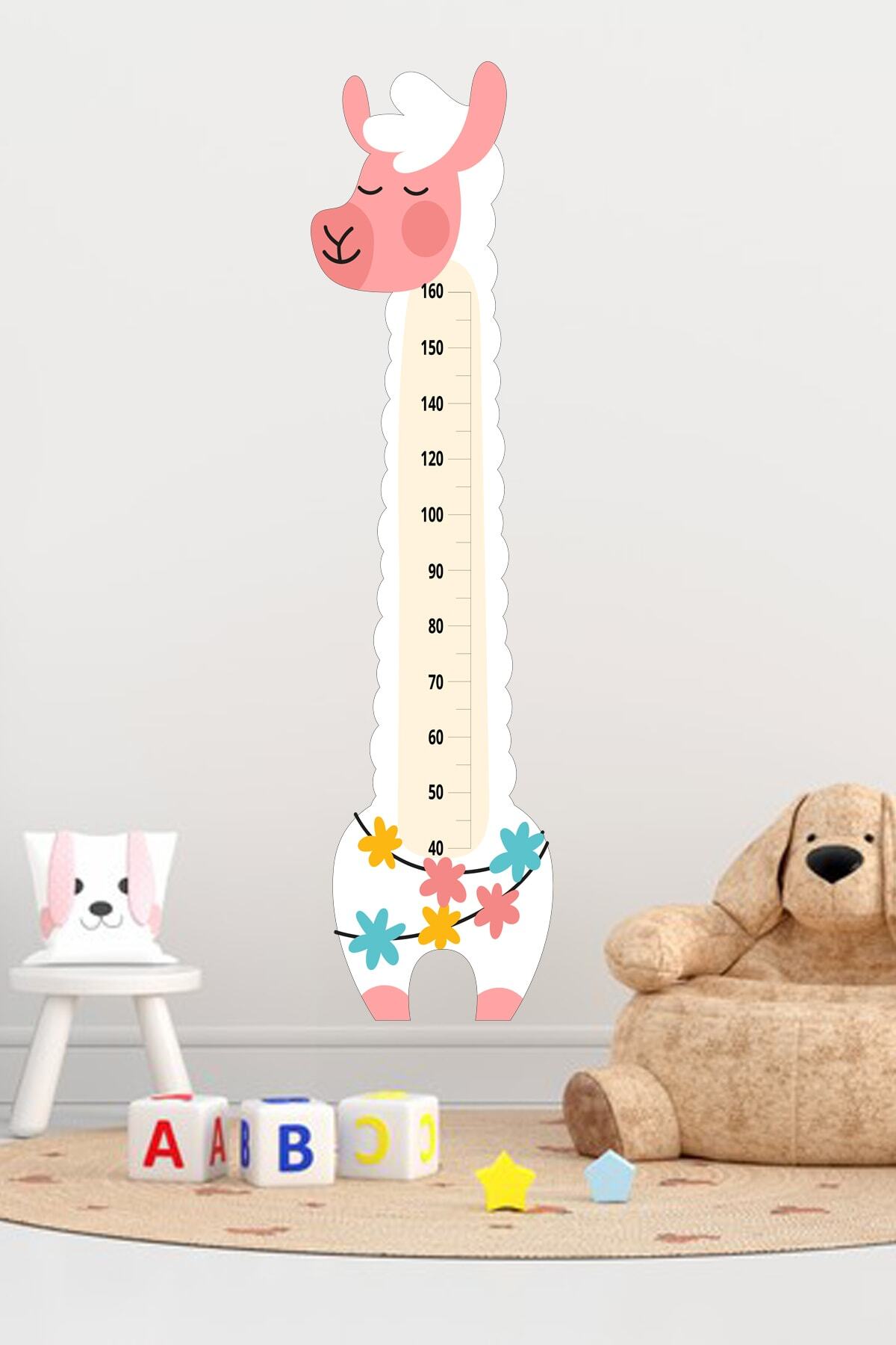 Kuzu Çocuk Odası Boy Ölçer Sticker 43x170 cm