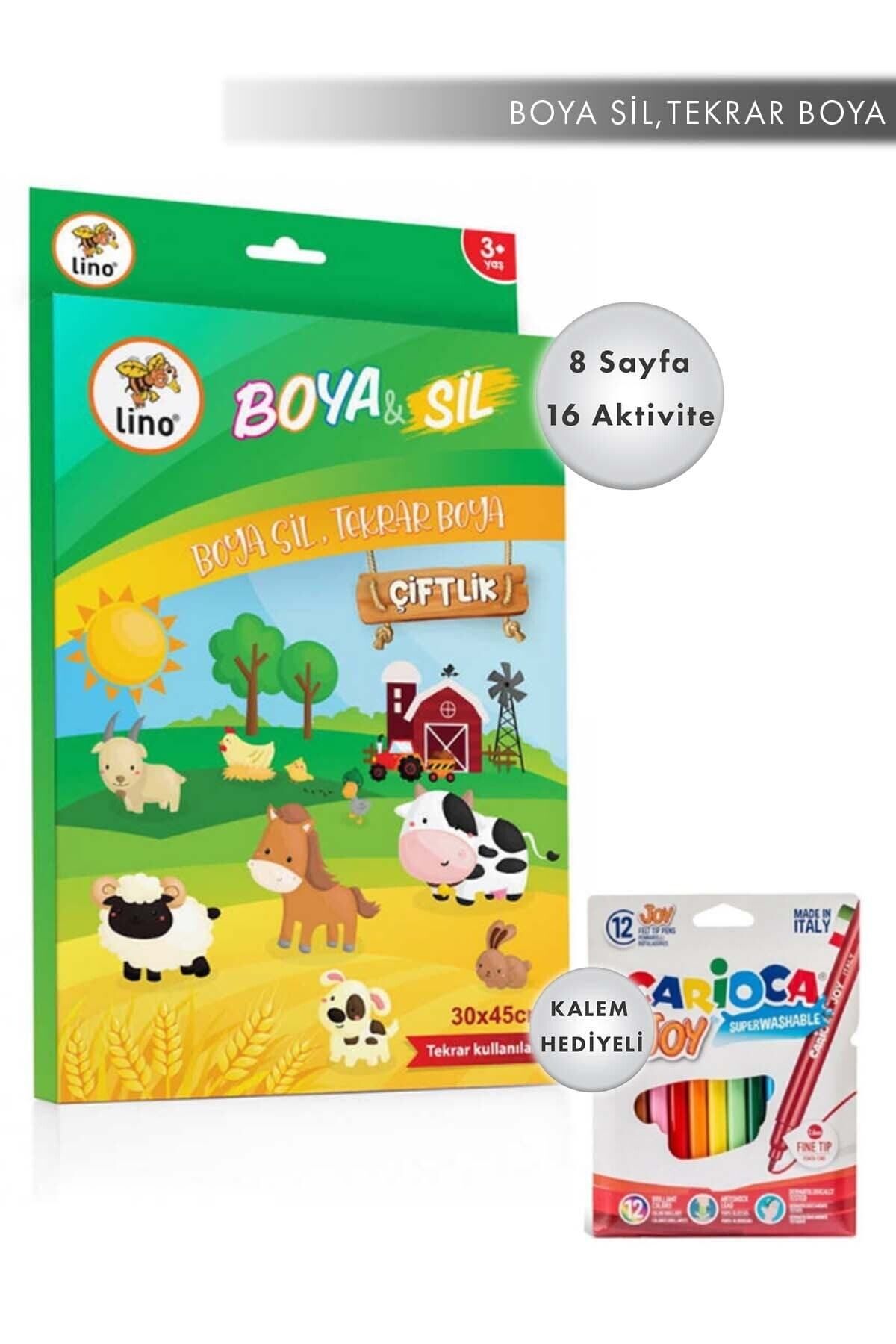کتاب های فعالیت و آموزشی Lino Book Farm Joy 12 PEN Carioca