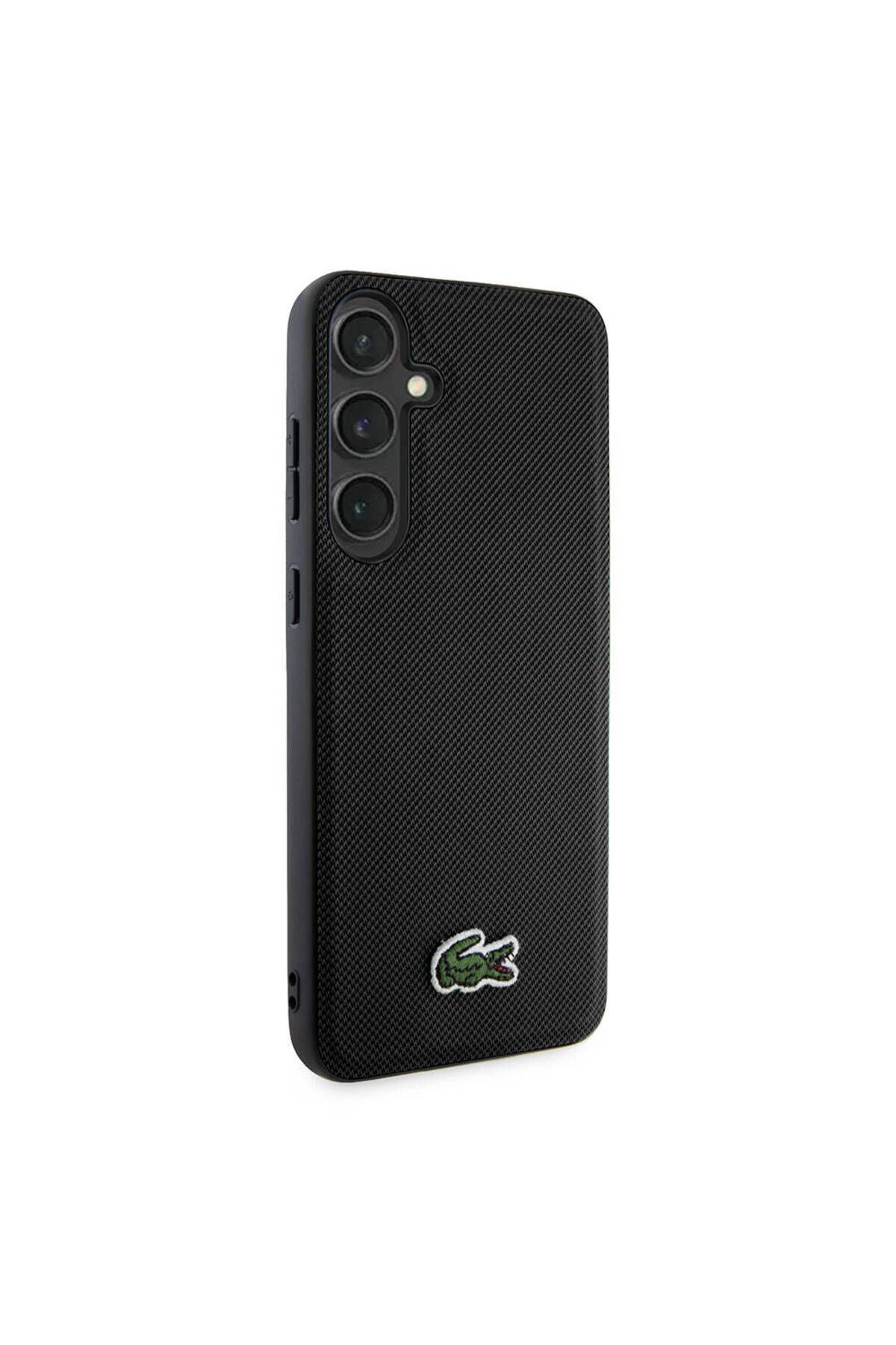 کاور و قاب چند رنگ Galaxy S24 Plus Case سازگار دارای مجوز PU PIKE الگوی سطح عقب نمادین Lacoste