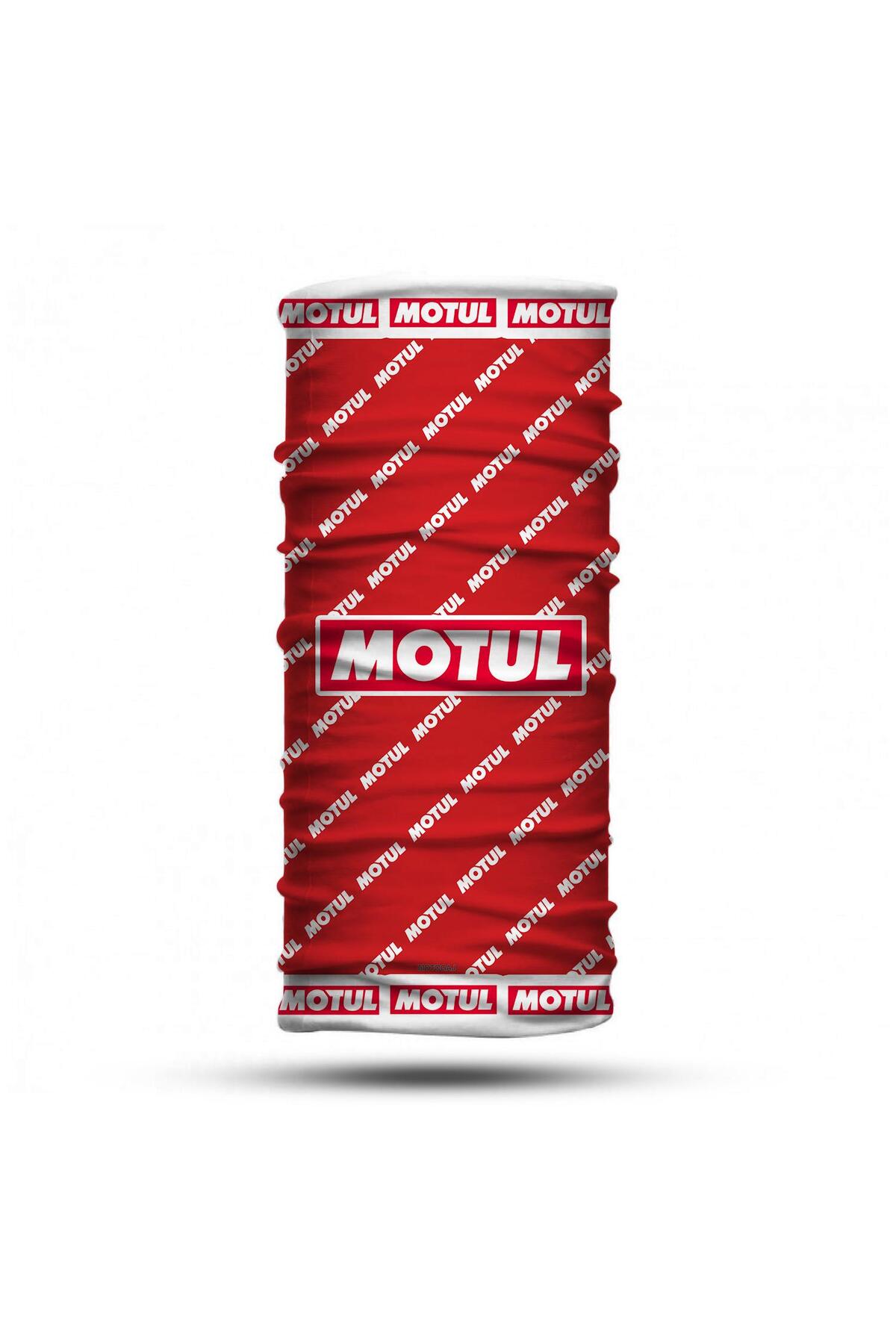 motogaj Motul Desenli Kırmızı Beyaz Bandana Buff