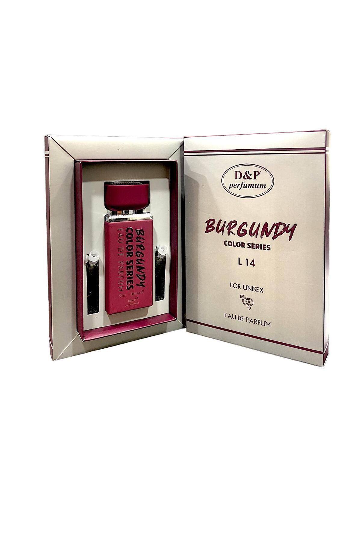 عطر مردانه و زنانه سری رنگی U L14 بورگوندی ادوپرفیوم 55 میل D P Perfumum D&P Perfumum