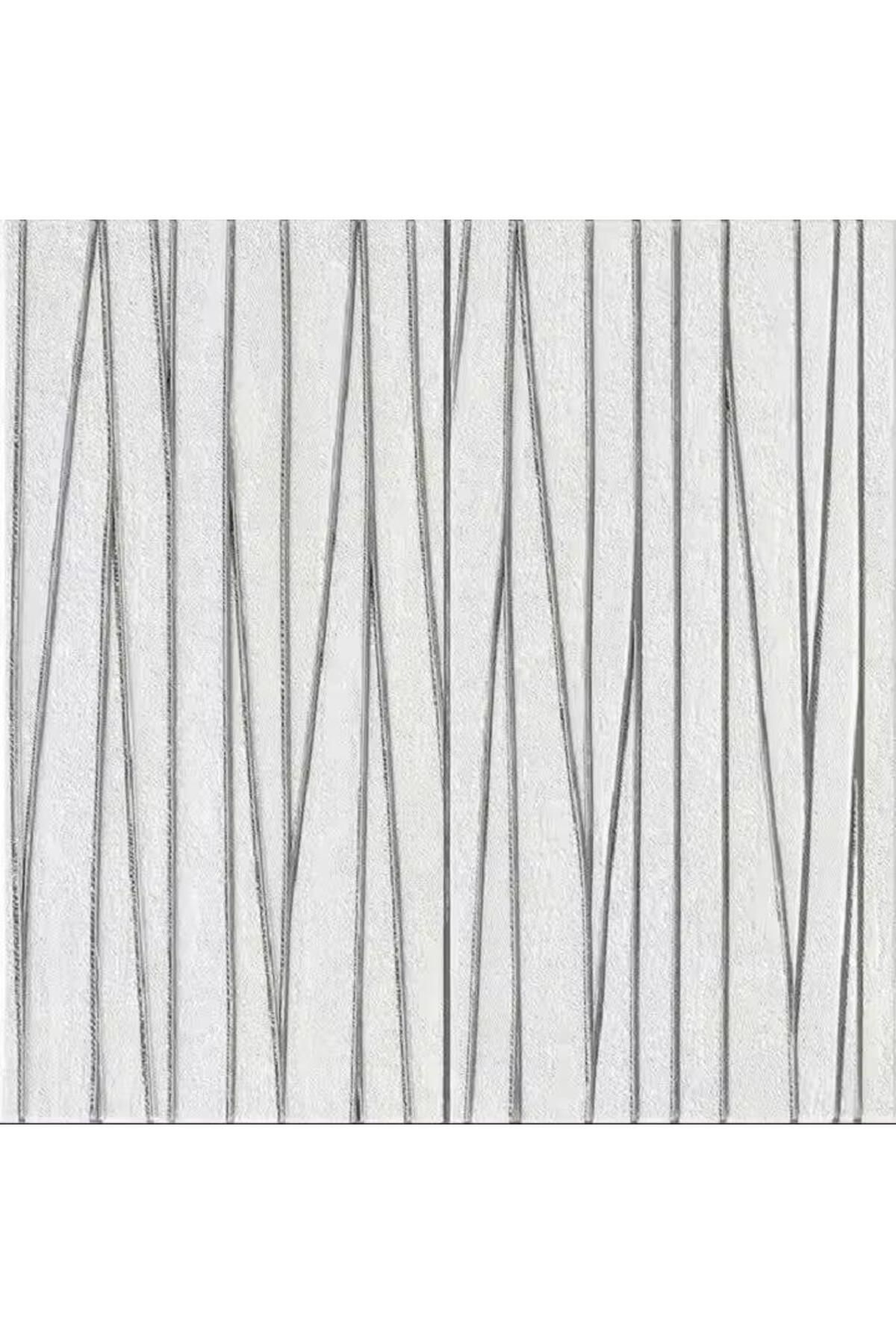 70x70cm 1 Adet Silinebilir Yapışkanlı Modern Su Yolu Desenli Salon Mutfak Duvar Kağıdı Paneli NW151
