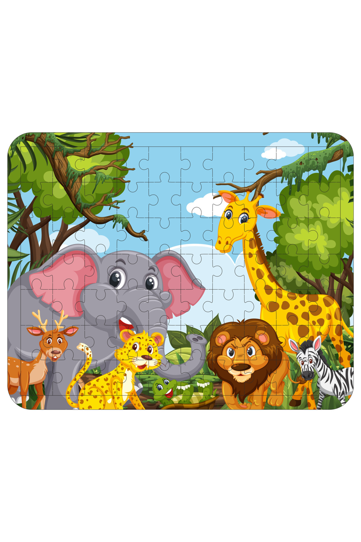 gift plus 70 Parça Ahşap Eğitici Yapboz Puzzle Seti (set 4) fotoğrafı 2 (önizleme)