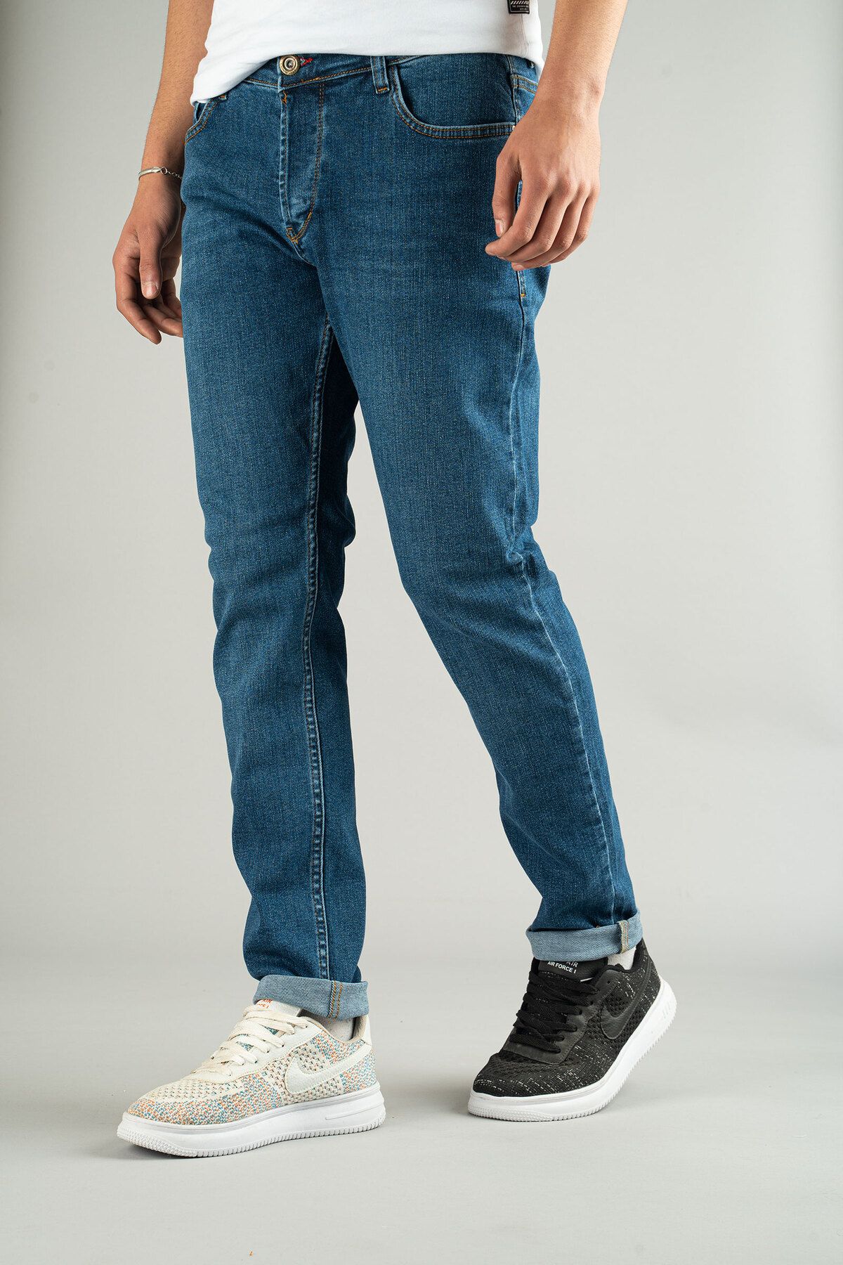 bombe Men s Dior Antique Washed Stretchy Slim Fit Slim Fit Jeans Trousers Trendyol