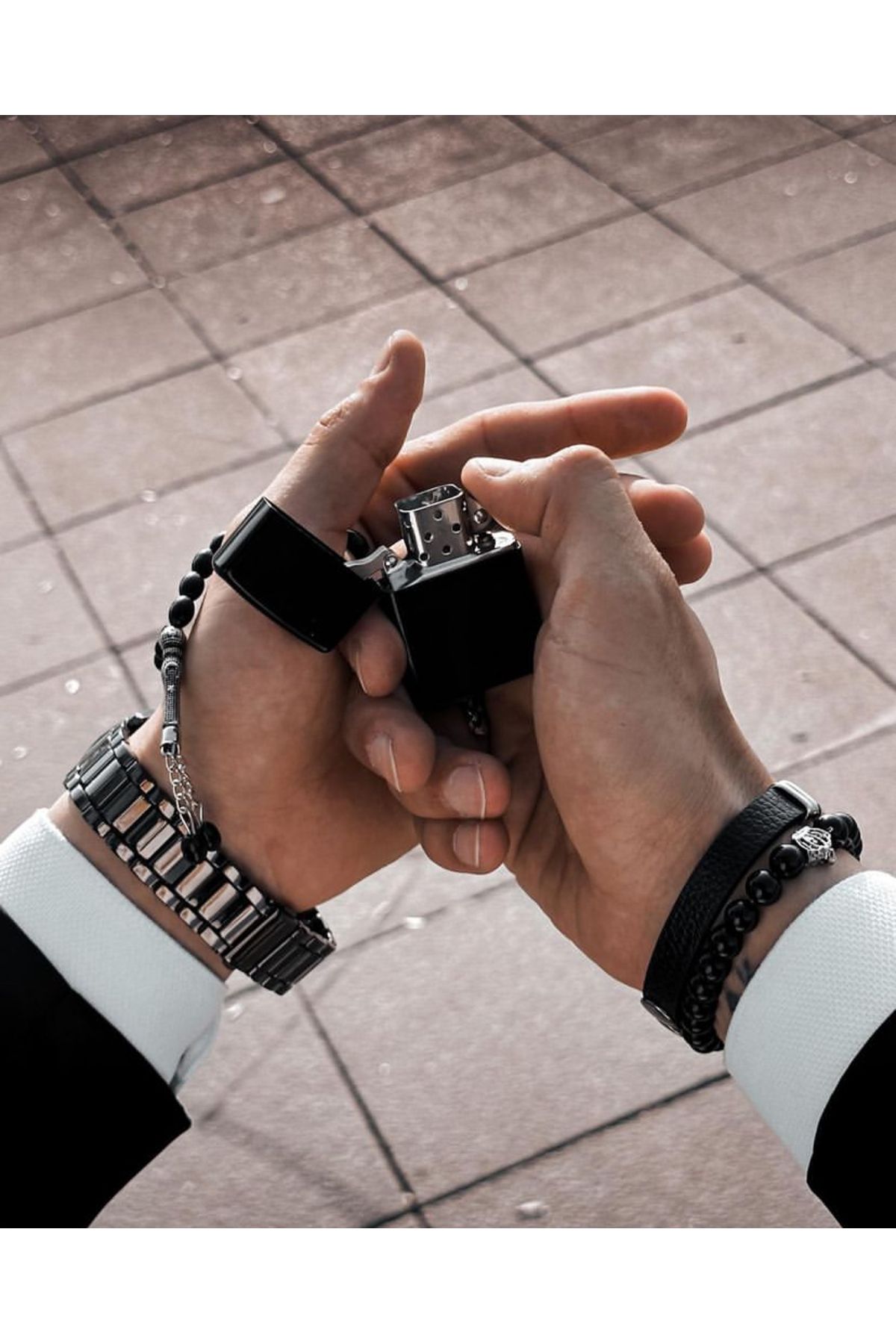 Doğaltaş Zippo çakmak