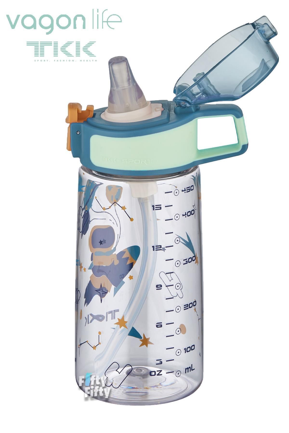 قمقمه کمپ آبی TKK 500 میل الگوی ضخیم Pipetan BPA بدون آب تریتان چربی FFTKK3002 500ml Vagonlife