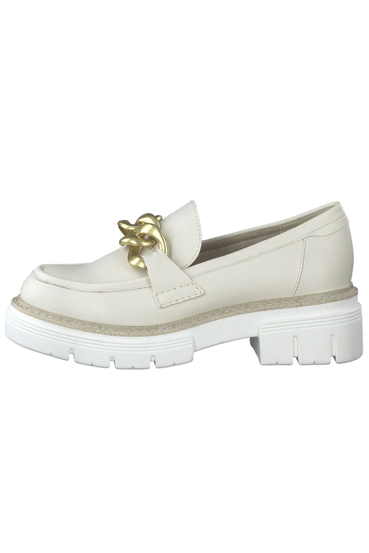 Marco Tozzi-Damen Halbschuhe 2-24705-20 Creme 405 Cream/Gold Kunstleder 3