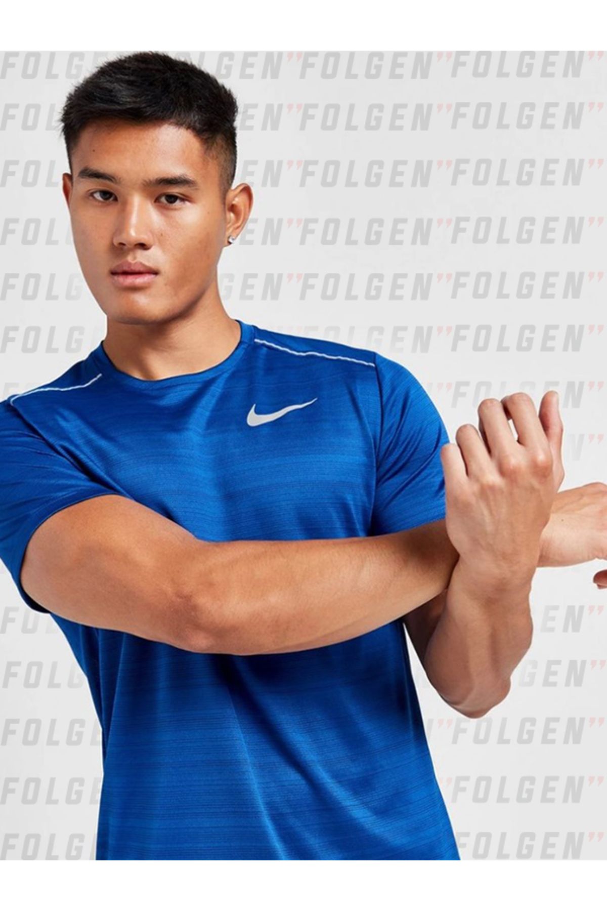 Nike Dri Fit Miler 1.0 Royal Blue T shirt Mavi Erkek Spor Ti ort Fiyat Yorumlar Trendyol