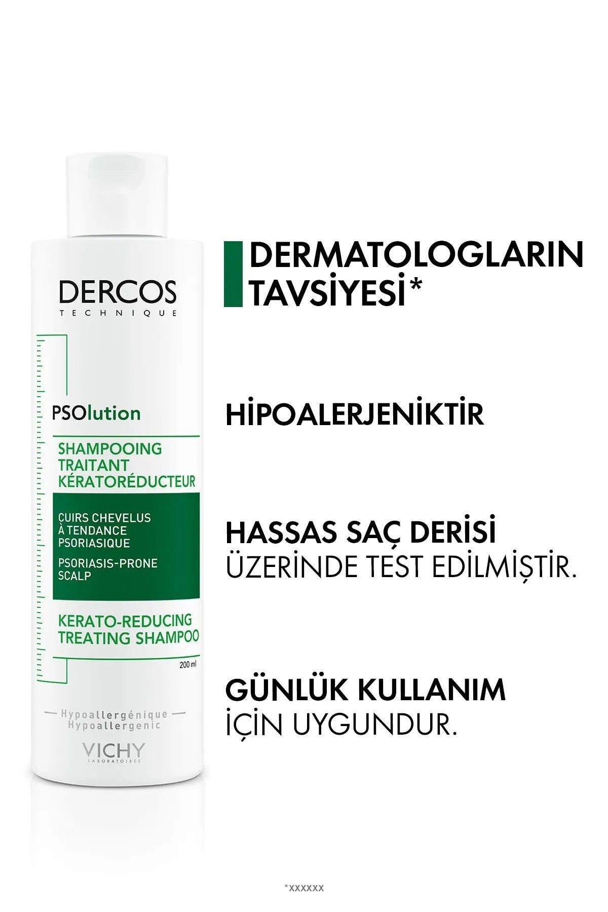 Vichy-Dercos PSOlution - 200 ml Anti-Itching Feeling and Eczema Care Shampoo 6