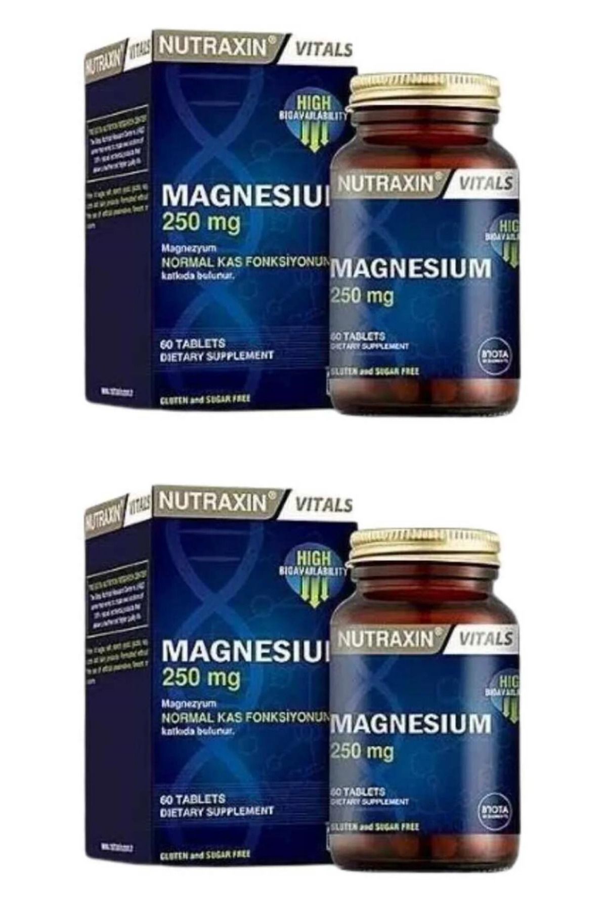 Nutraxin Magnesium Citrate - добавка магния 250 мг x2 nutraxmag