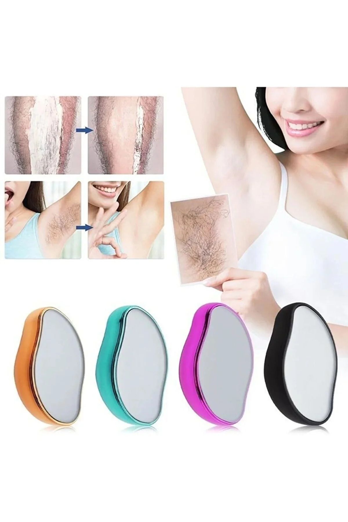 Crystal Eraser Epilasyon Aleti Tüy Silgisi Tüy Alıcı Kristal Epilatör