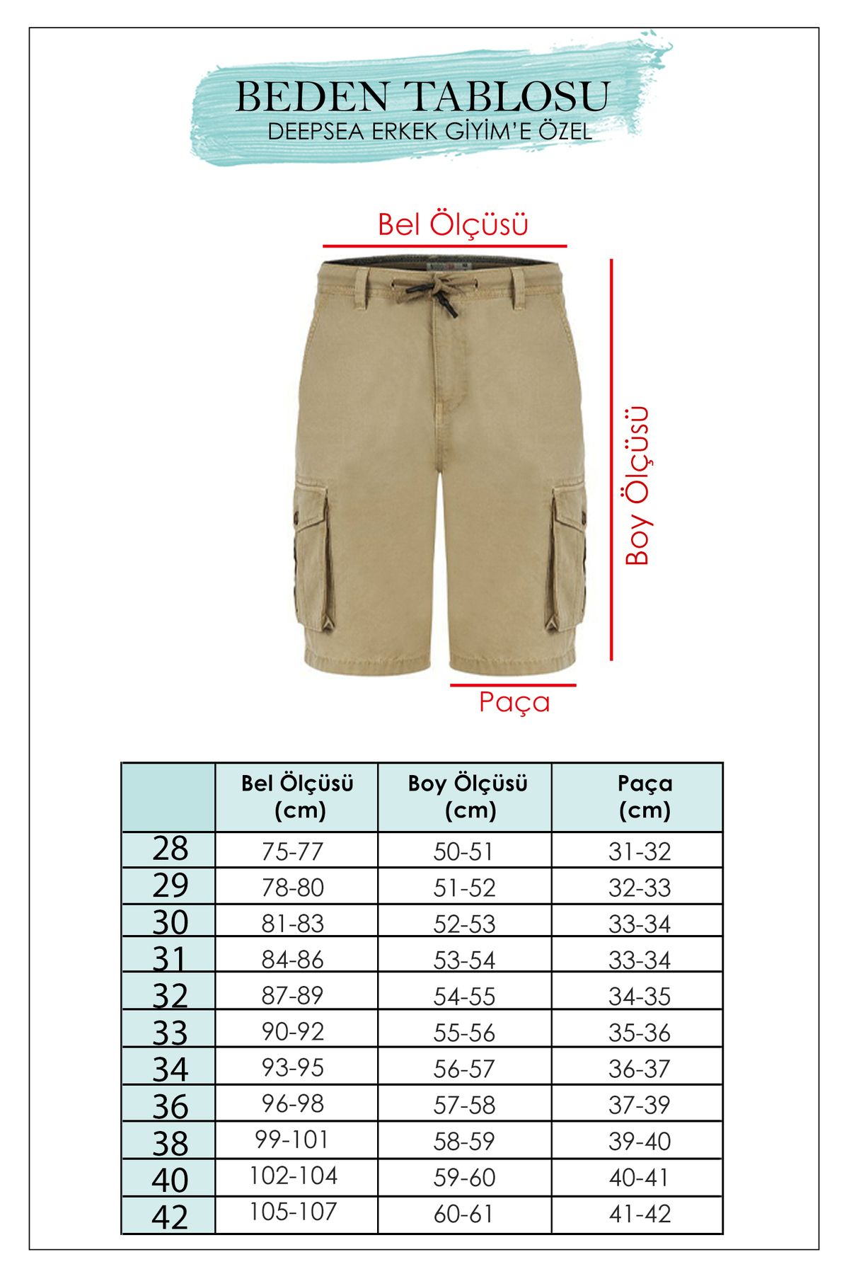 DeepSEA-Men's Stone New Season Zippered Slim Fit Cargo Shorts Capri2301613 3