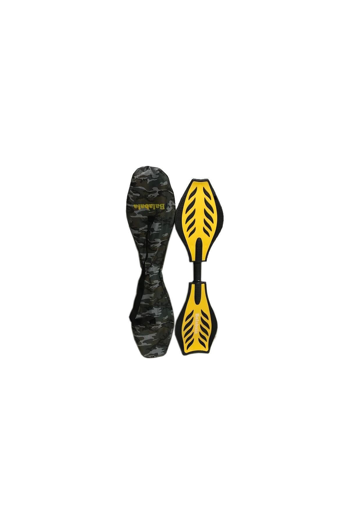 Balabala-Waveboard2021831007 - New Generation 2 Wheel Skateboard Waveboard Single Size Yellow with Carrying Bag 5