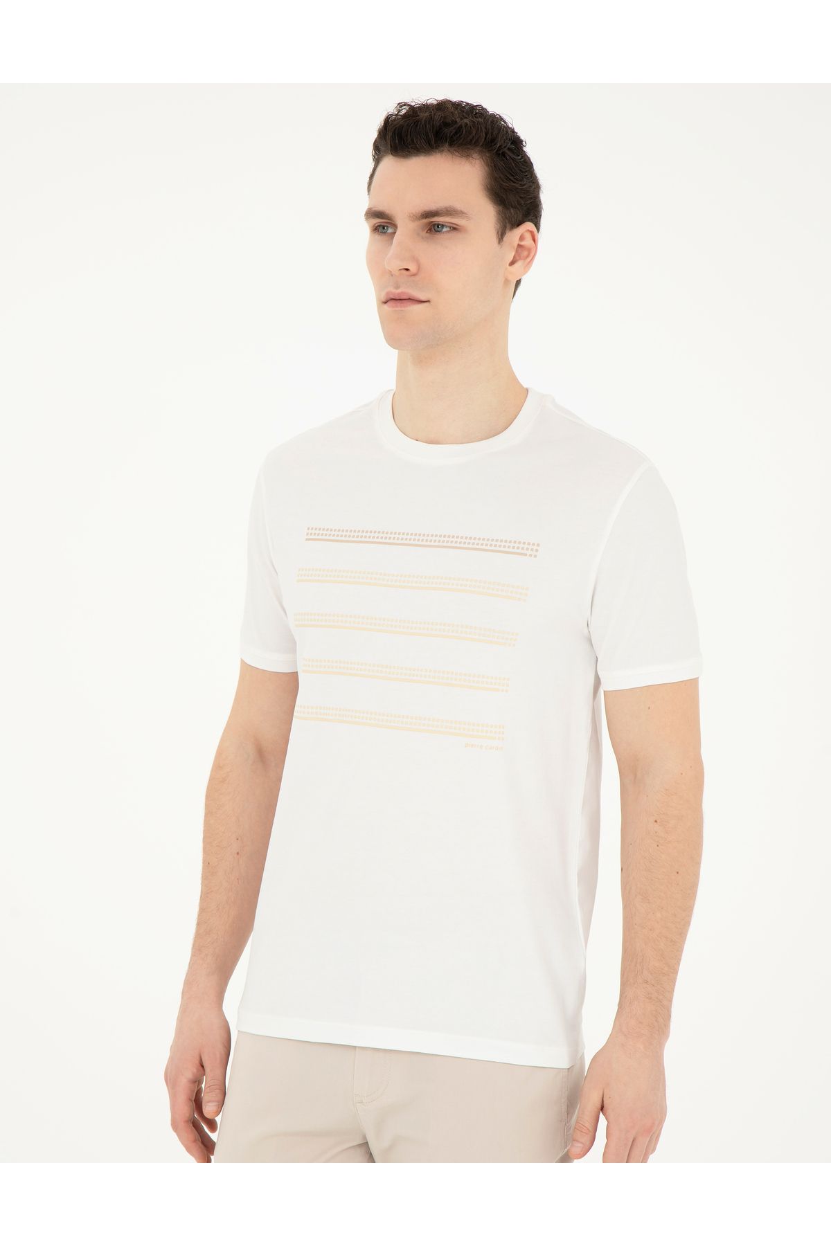 Pierre Cardin-Ανδρικό T-shrit YONG VR019Ecru 1823878 3