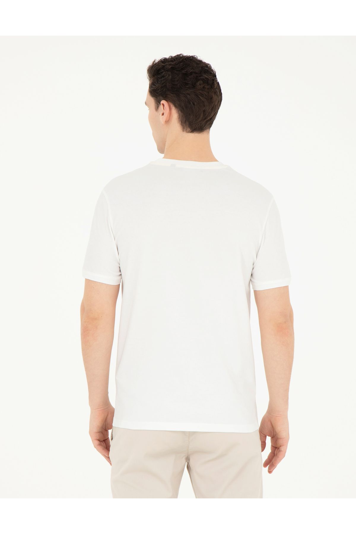Pierre Cardin-Ανδρικό T-shrit YONG VR019Ecru 1823878 5