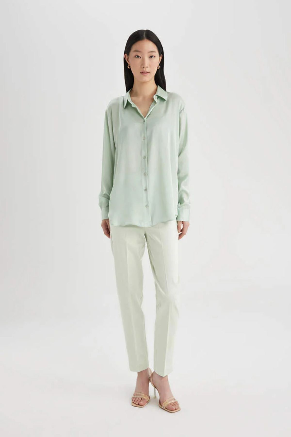 شومیز زنانه دفاکتو | Z2989AZPN447 Defacto - Image 2