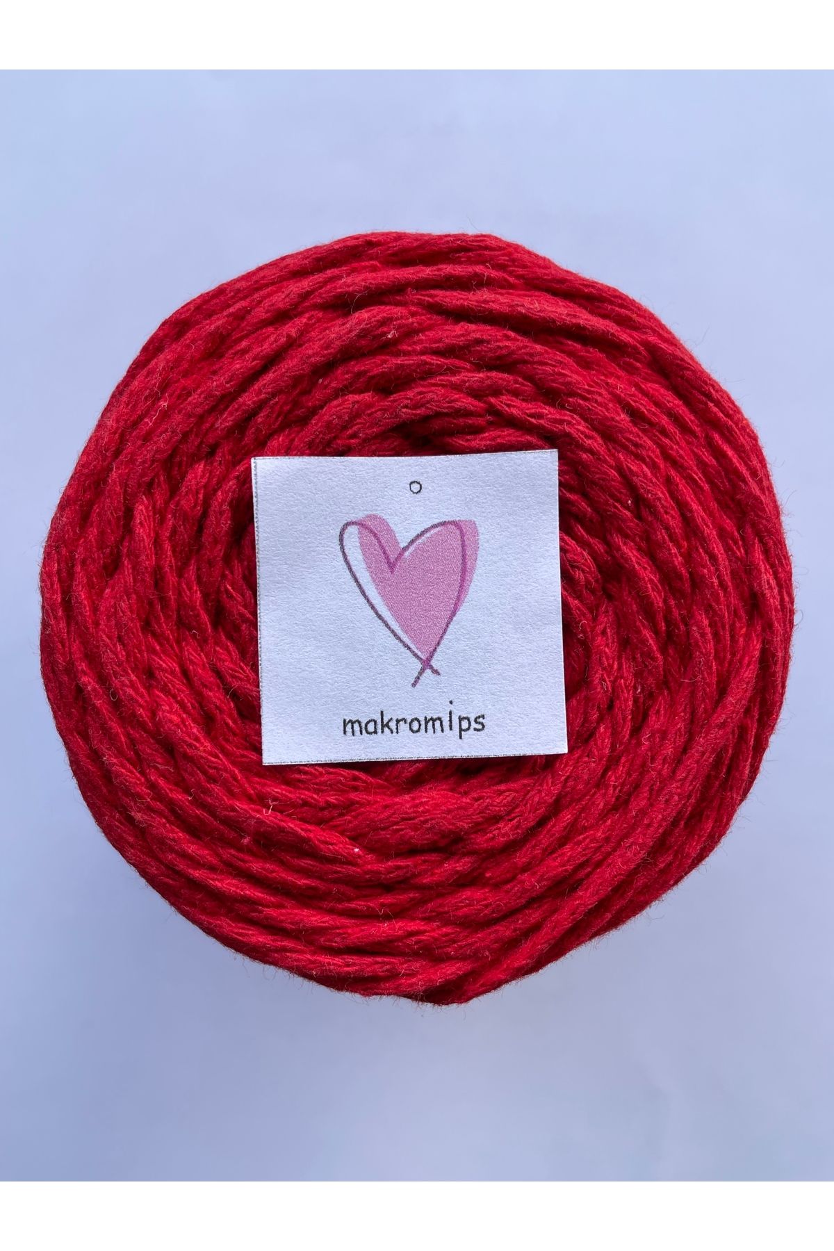Makromİps-MACROME STRING (250gr-185m-2mm) PREMIUM COTTON COTTON ROUND HOBBY BAG STRING STRING 3