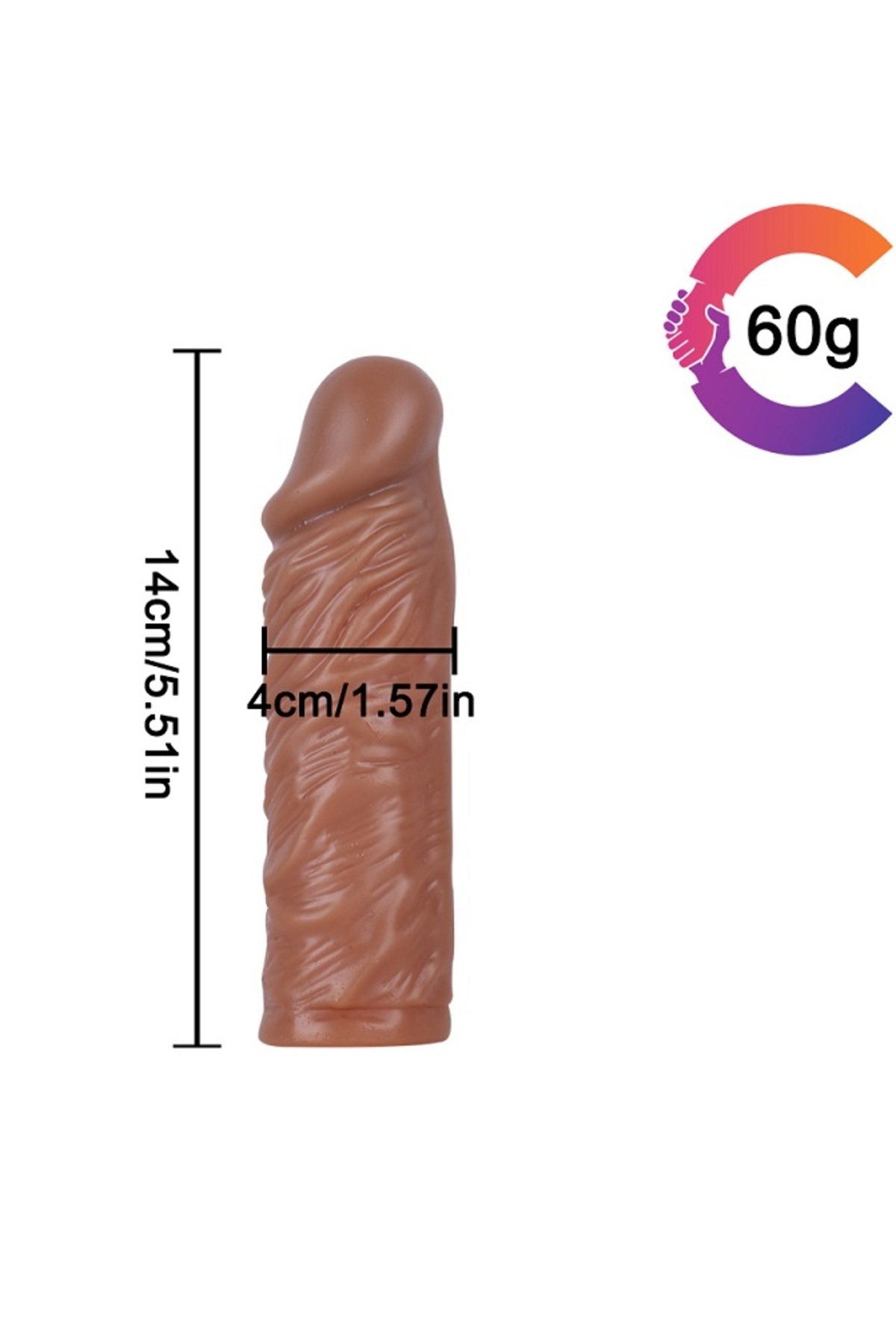 Realistik 19 cm 18 cm ve 14 cm Boyunda Damarlı Kaliteli 3 lü Silikon penis kılıfı Seti 4