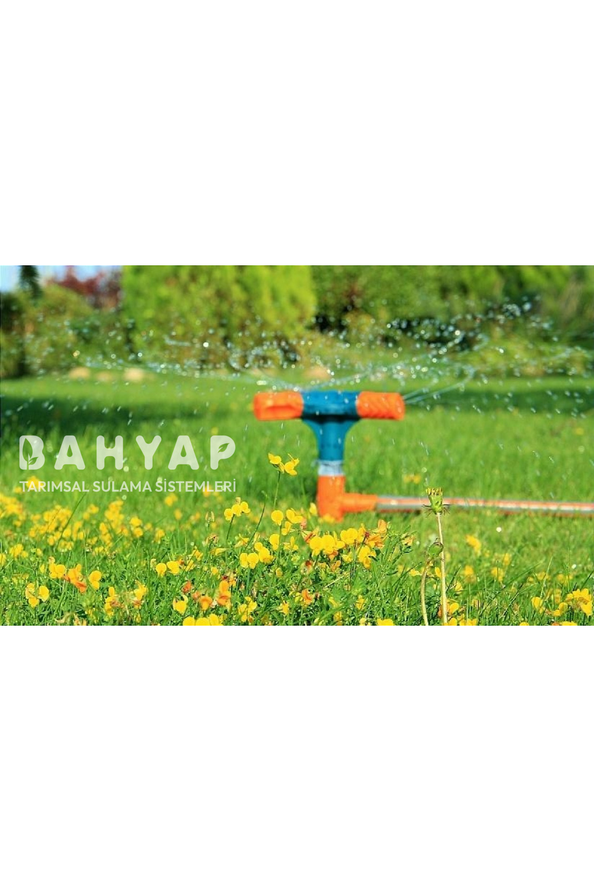 Kazıklı 4lü Sprink Bahçe Çim Sulama Fıskiyesi (Uzun Nozul) 2