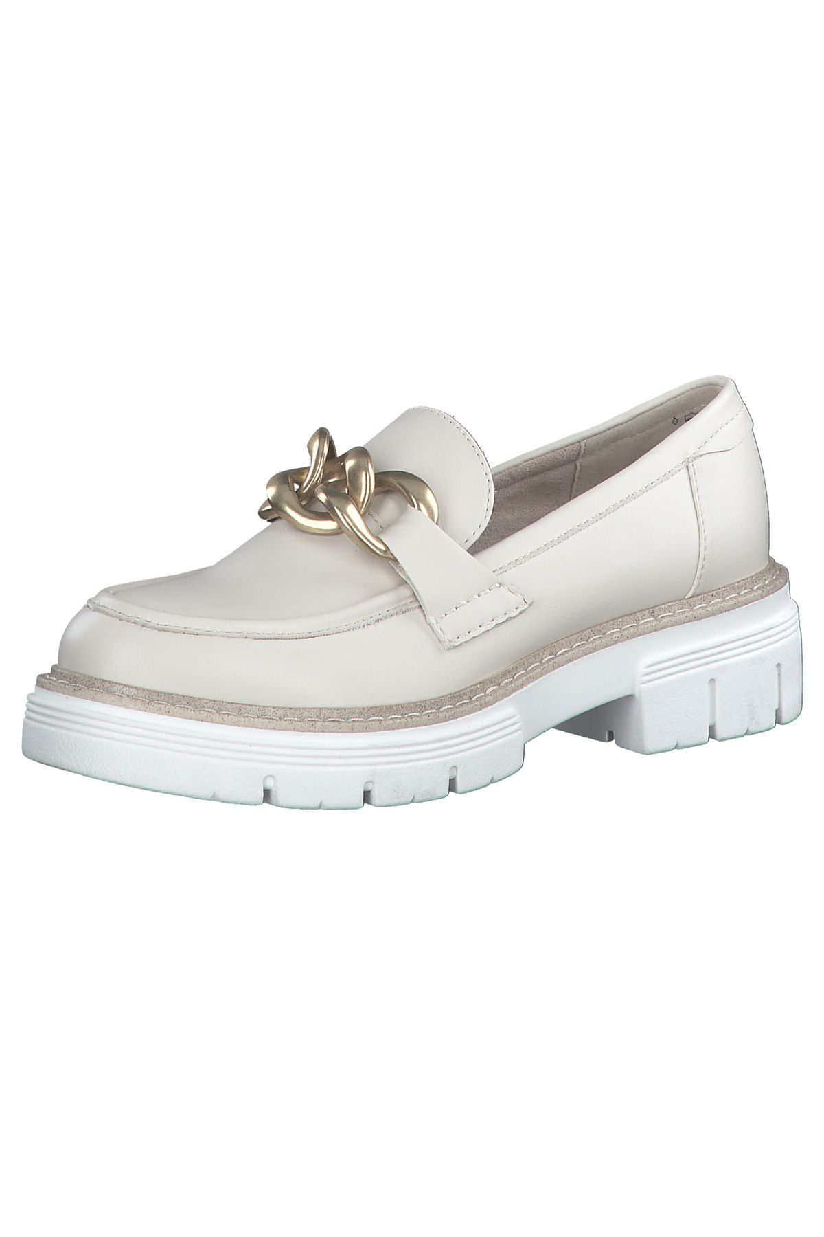 Marco Tozzi-Damen Halbschuhe 2-24705-20 Creme 405 Cream/Gold Kunstleder 2