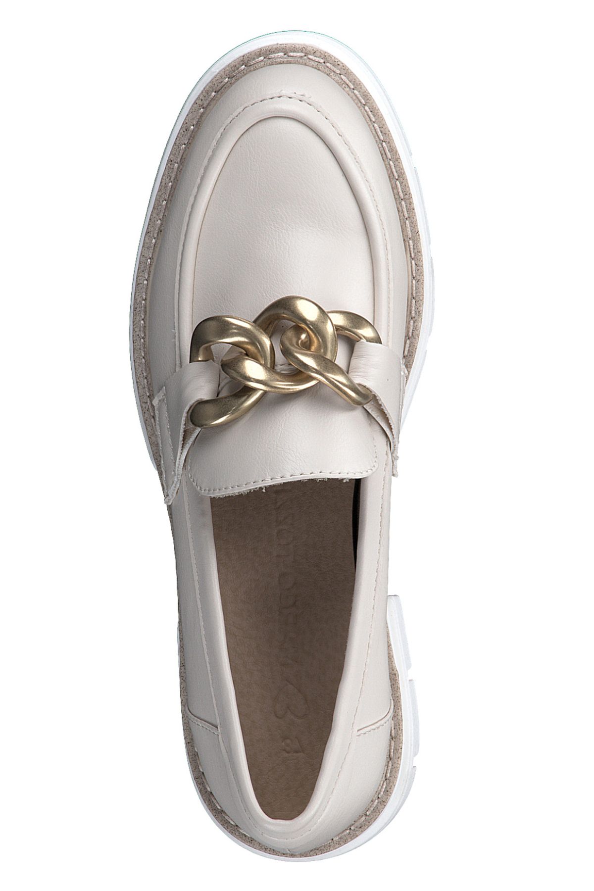 Marco Tozzi-Damen Halbschuhe 2-24705-20 Creme 405 Cream/Gold Kunstleder 5