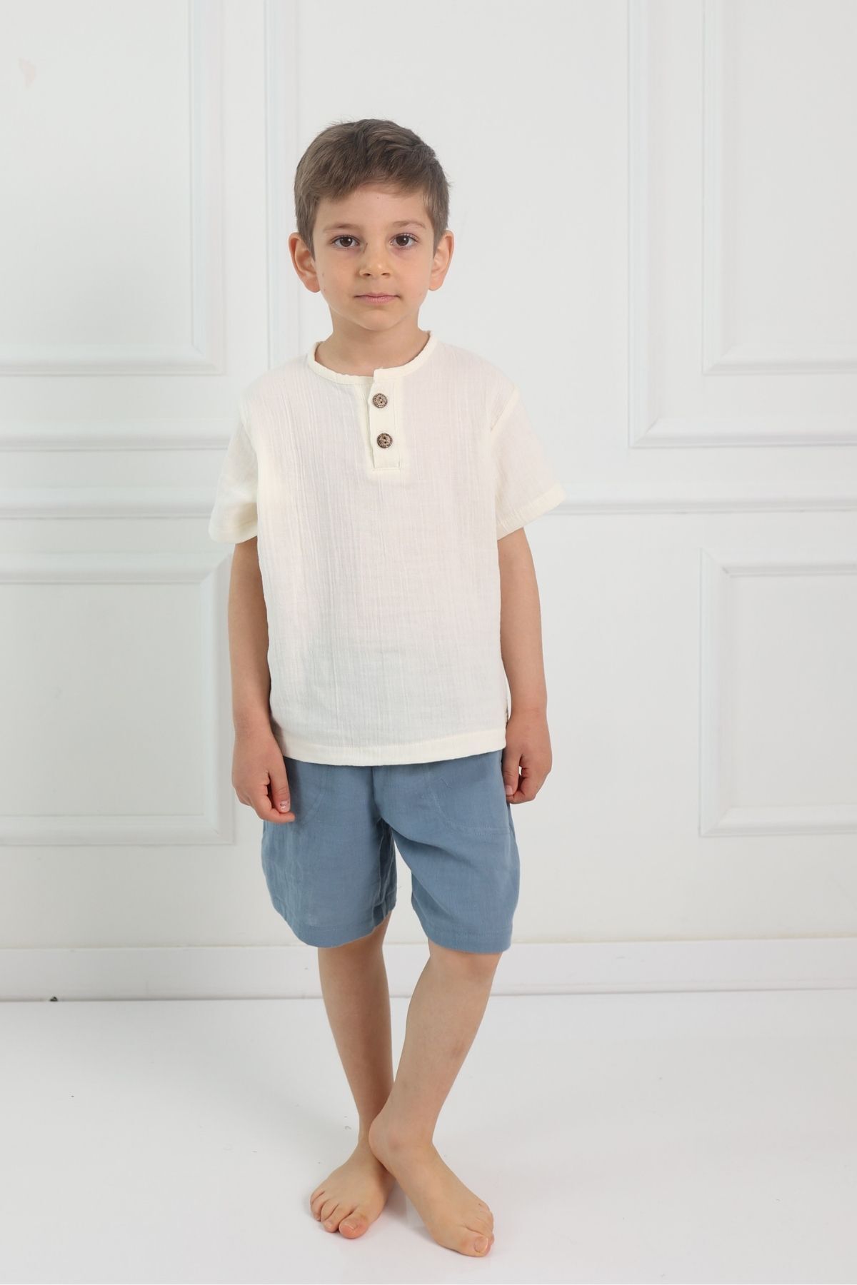 Cuckoo Cotton-Children's Shorts Muslin Fabric 3