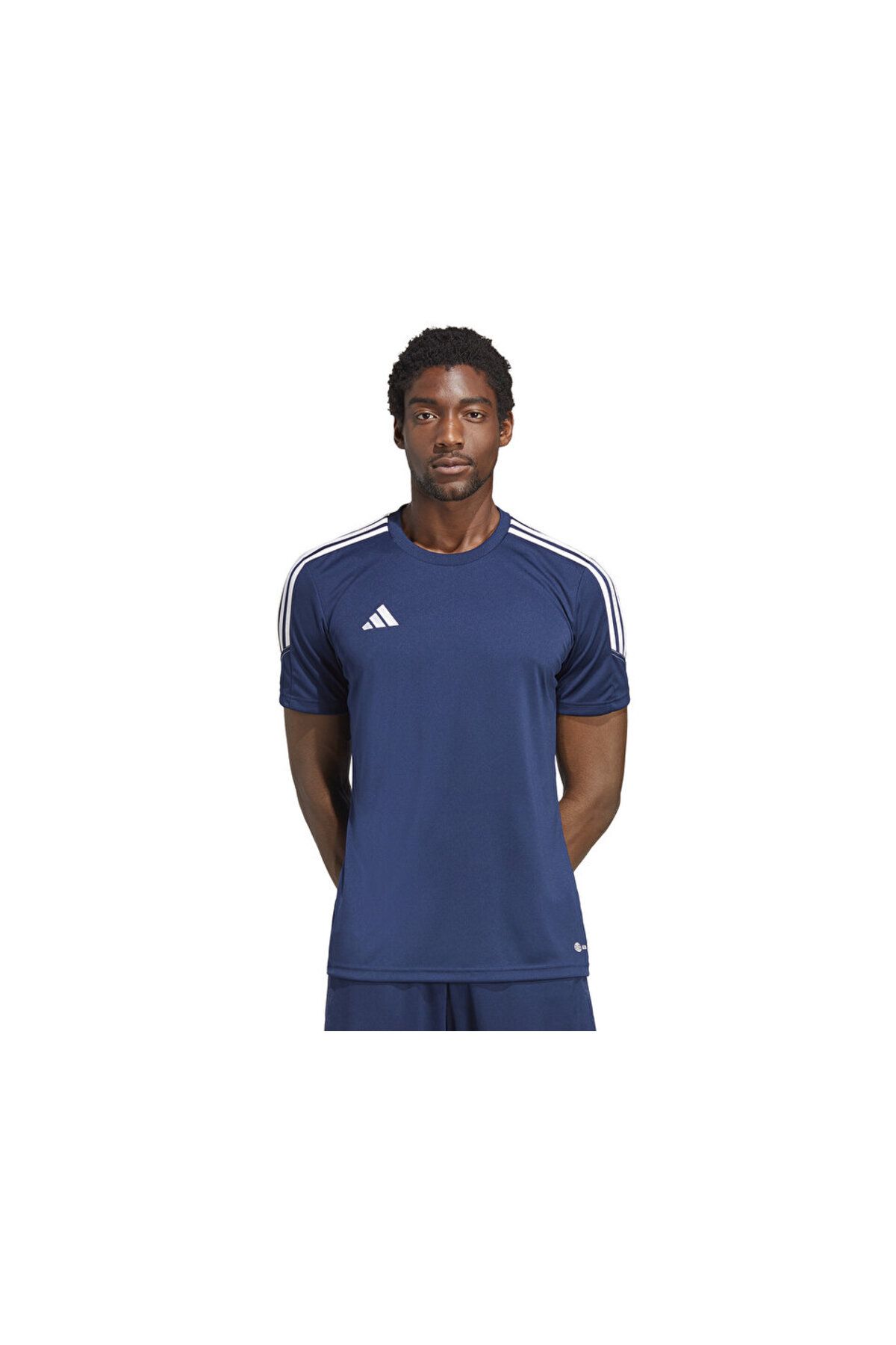 تیشرت تمرینی فوتبال مردانه Tiro23 Cb Trjsy HZ0175 آبی سرمه ای adidas