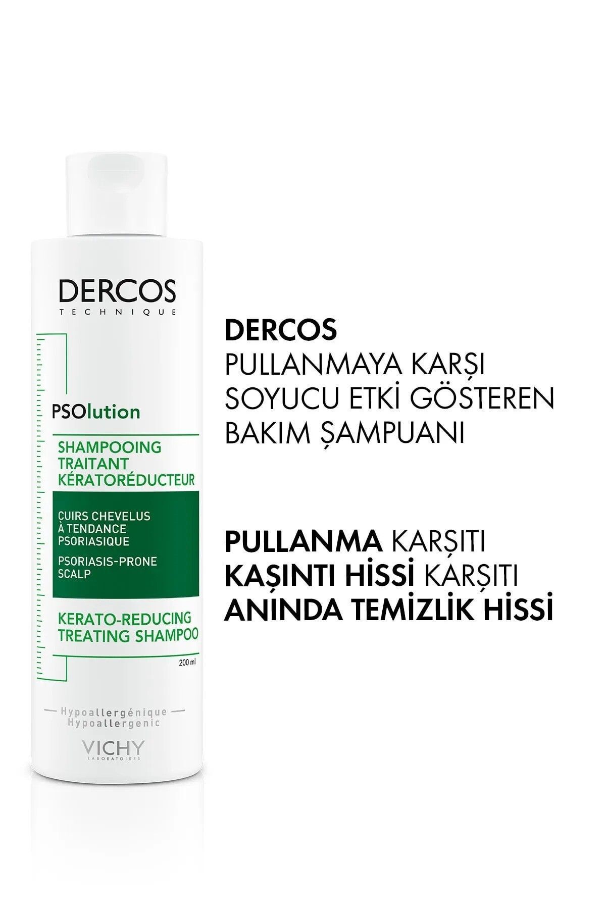 Vichy-Dercos PSOlution - 200 ml Anti-Itching Feeling and Eczema Care Shampoo 2
