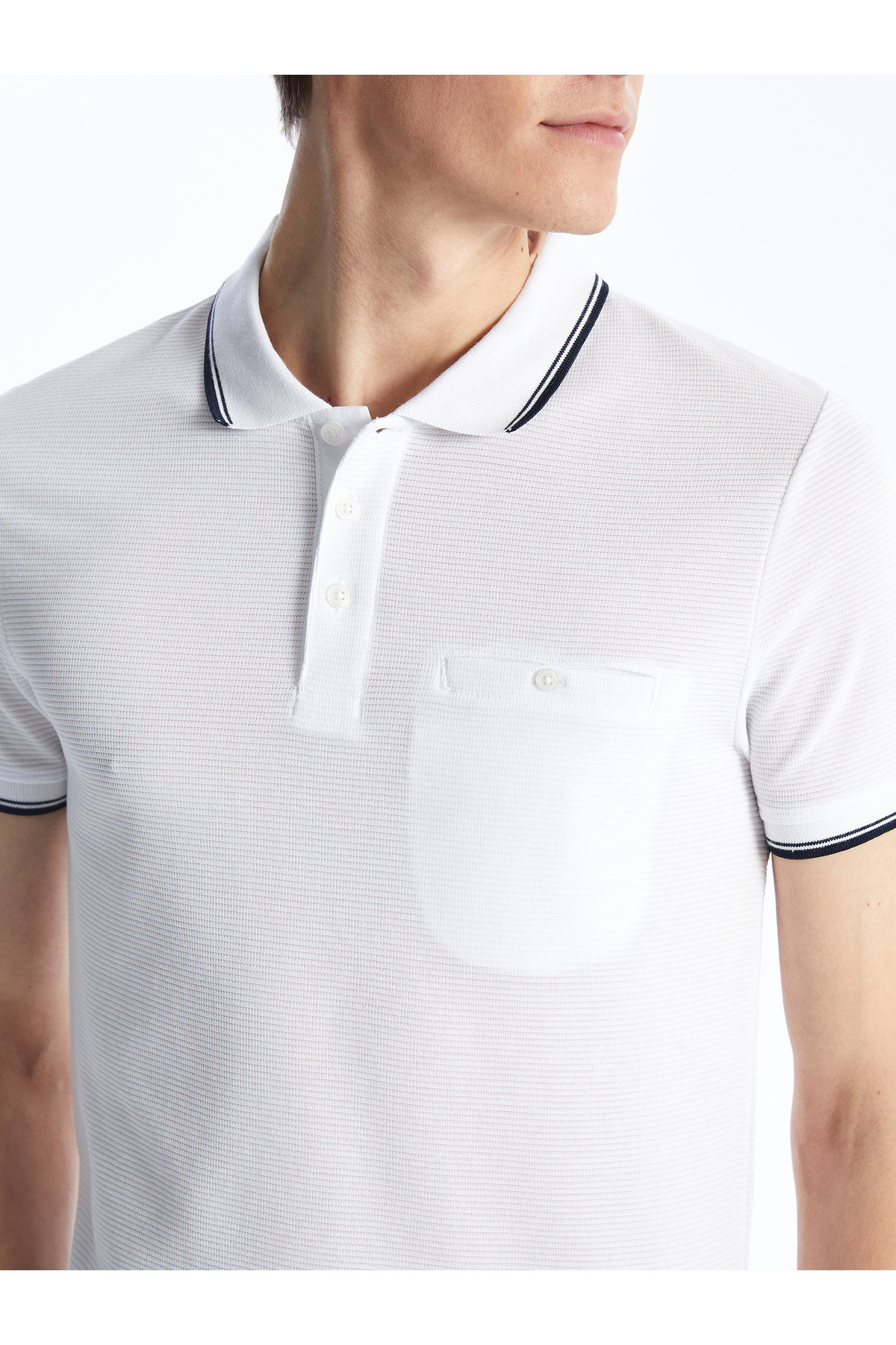 تیشرت مردانه سفید ال سی وایکیکی | S41105Z8 اورجینال - تصویر 4