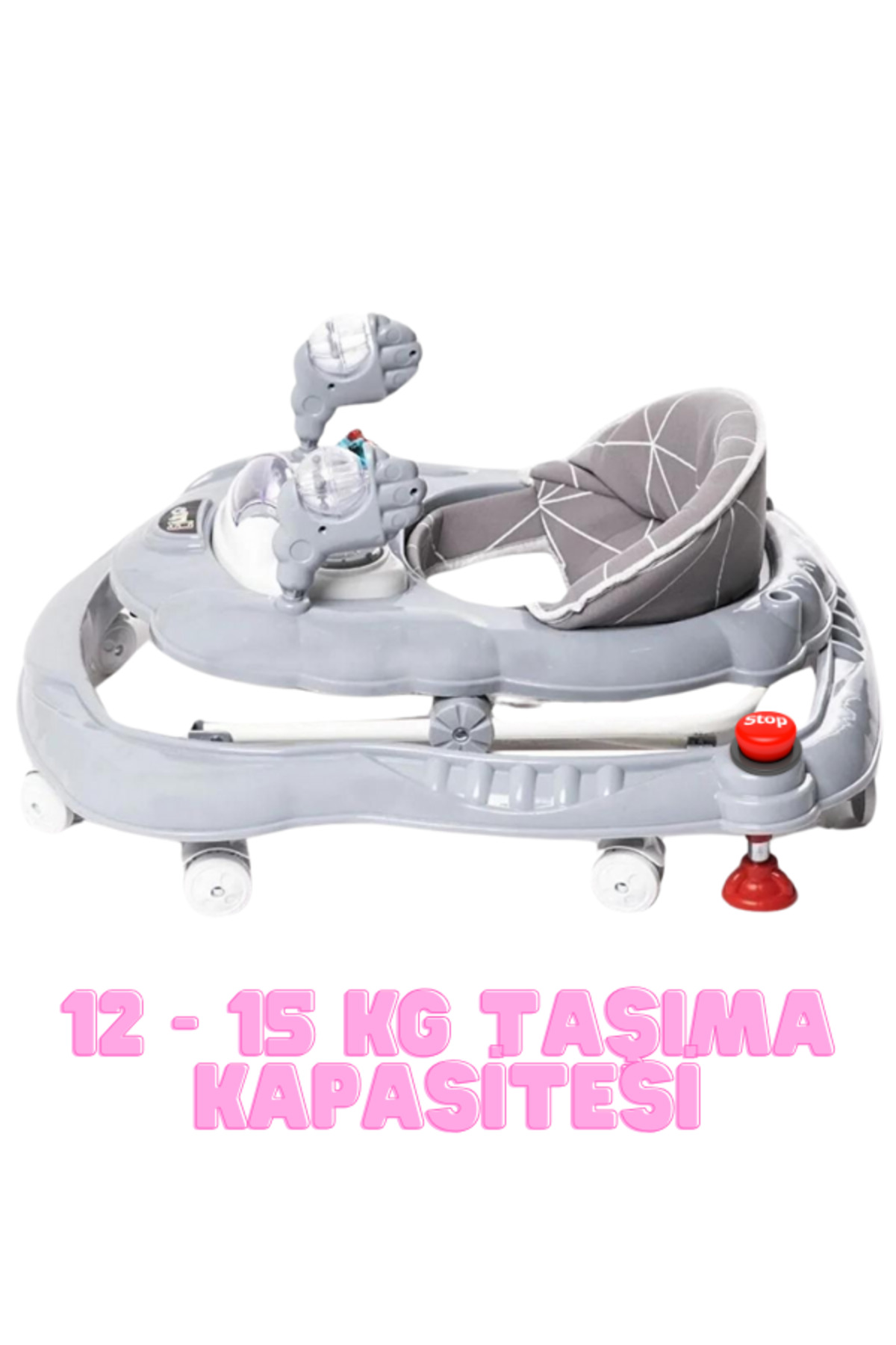 AYVELLA Lüx Devrilme Önleyici Çift Stoplu Yürüteç Zihinsel Gelişim Oyuncak Grubu Örümcek 3 Kademeli fotoğrafı 3 (önizleme)