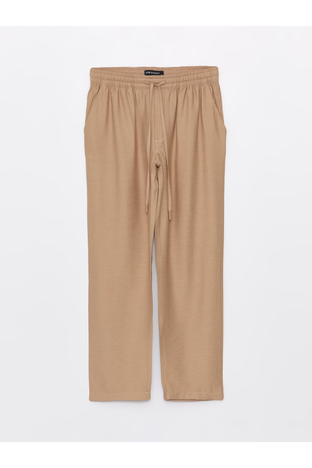 LC Waikiki-Comfortable Molded Women's Trousers with Elastic Waist 6