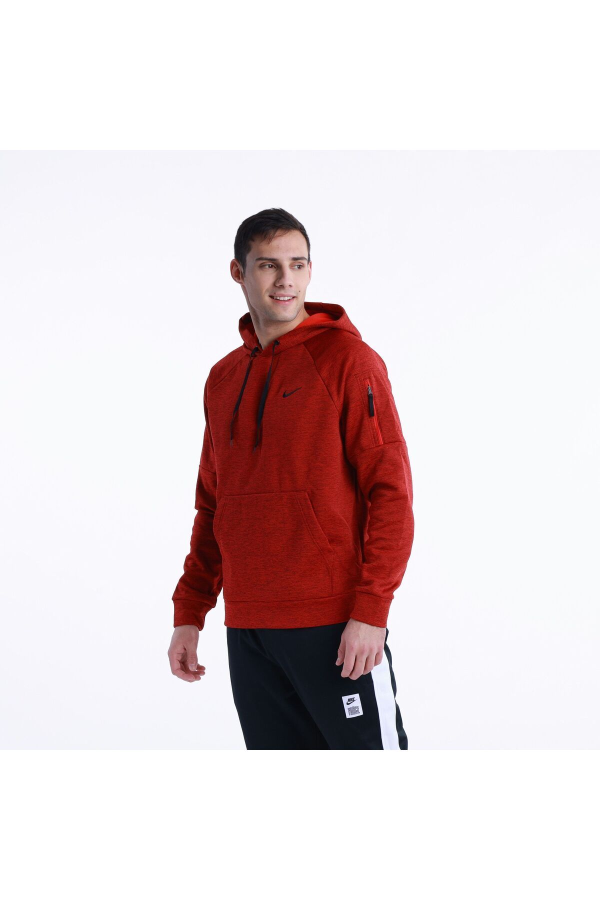 Nike Therma Fit Hoodie Red Men s Sweatshirt Trendyol