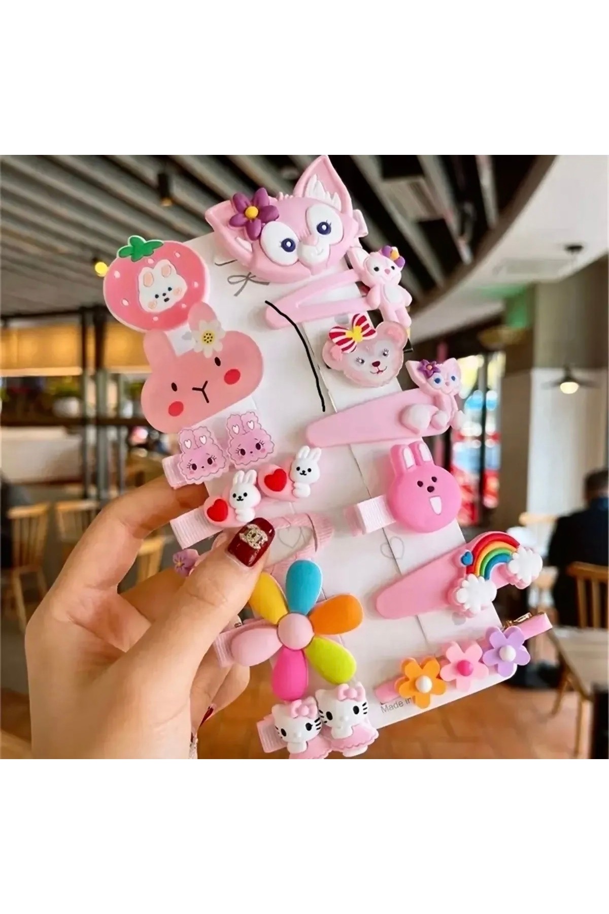 14pcs Bell Girls&baby Snap Clamp Buckle Set