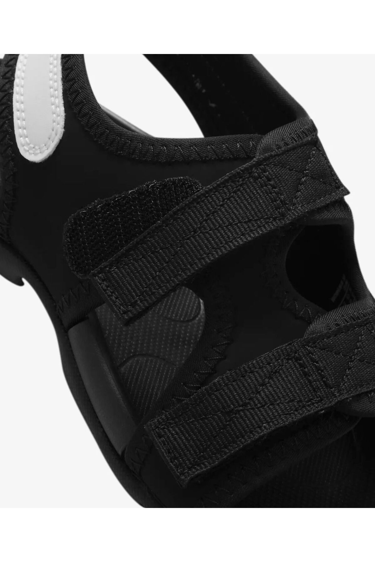 Nike Sunray تنظیم 6 (PS) صندل های سبک سیاه و سفید کودکان کودک Aslan Sport