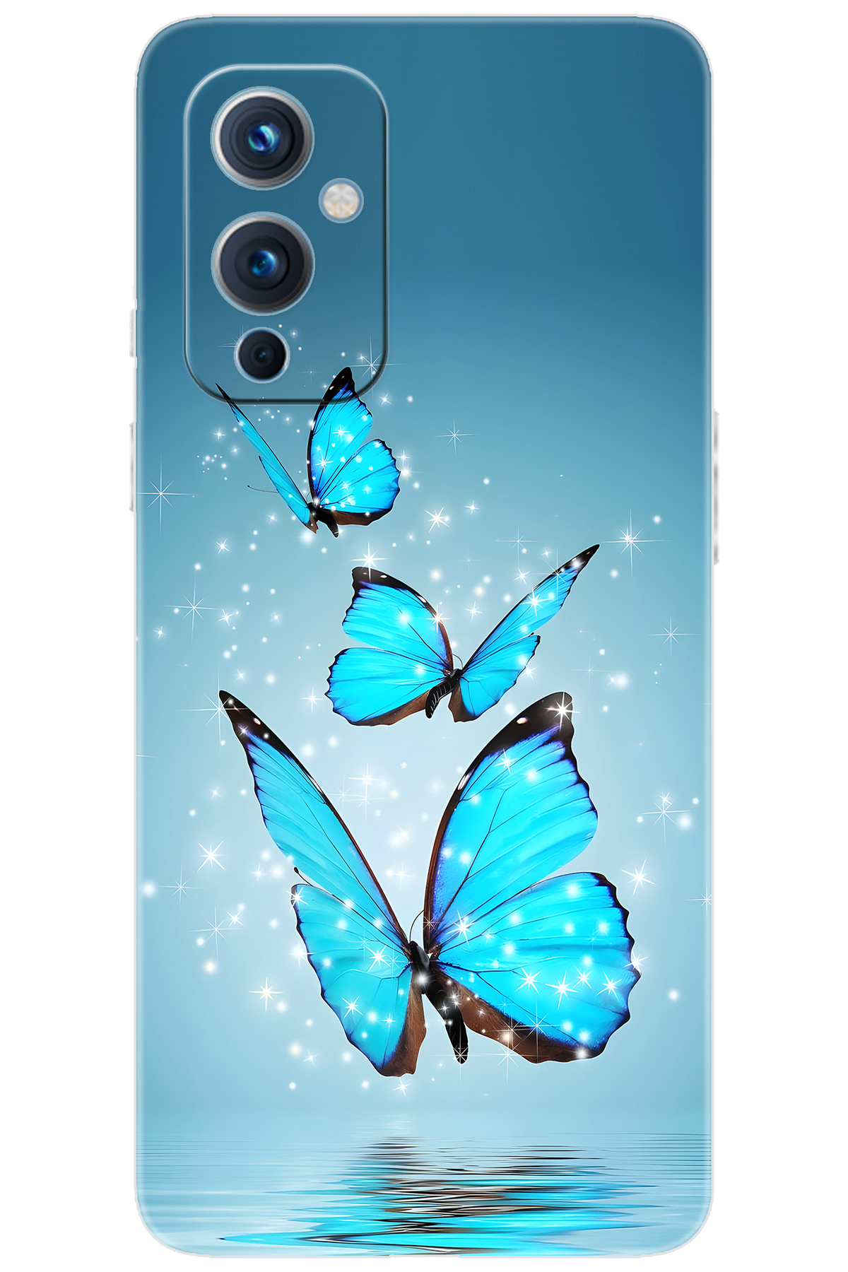 9 LE2115-LE2117 Compatible Sheath Pattern Printed Silicone Blue Butterfly NGO:710 CP-BURgAGt