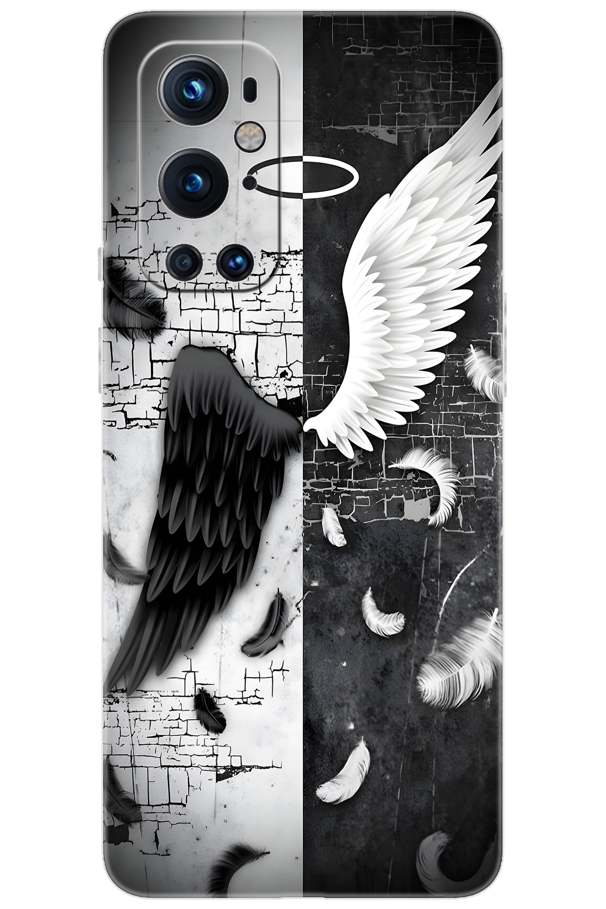 9 PRO LE2123 Compatible Sheath Pattern Printed Silicone Angel and Devil NGO:715 CP-fcDkT9k