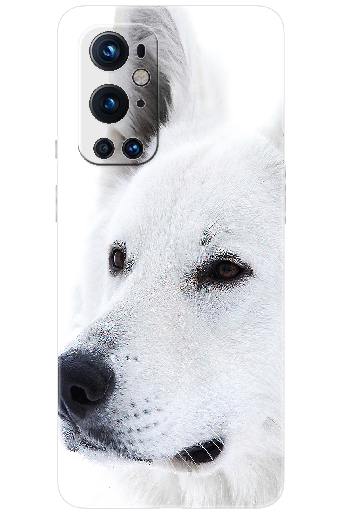 9 PRO LE2123 Compatible Sheath Pattern Printed Silicone White Wolf NGO:169 CP-ij3ddWt