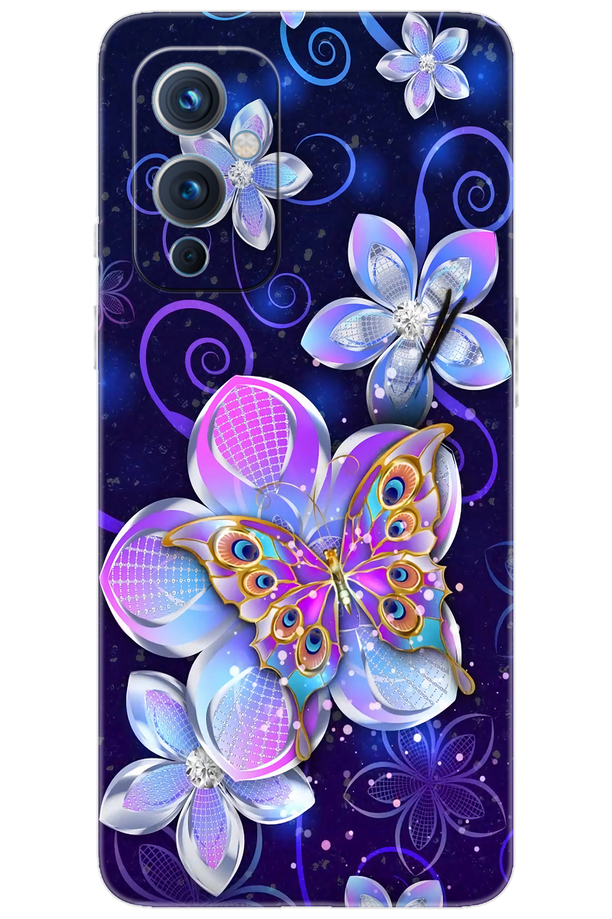9 LE2115-LE2117 Compatible Sheath Pattern Printed Silicone Butterfly and Flowers NGO:718 CP-HlLAtRC