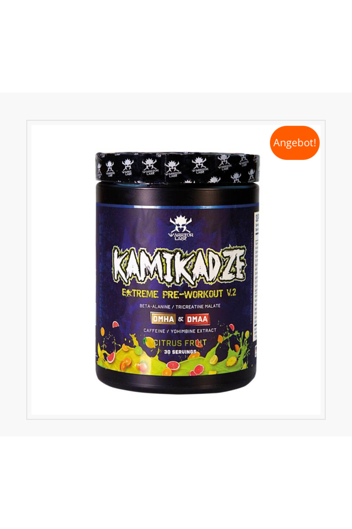 warrior Labz Kamikadze V2 Hardcore PreWorkout Bosster with DMHA and