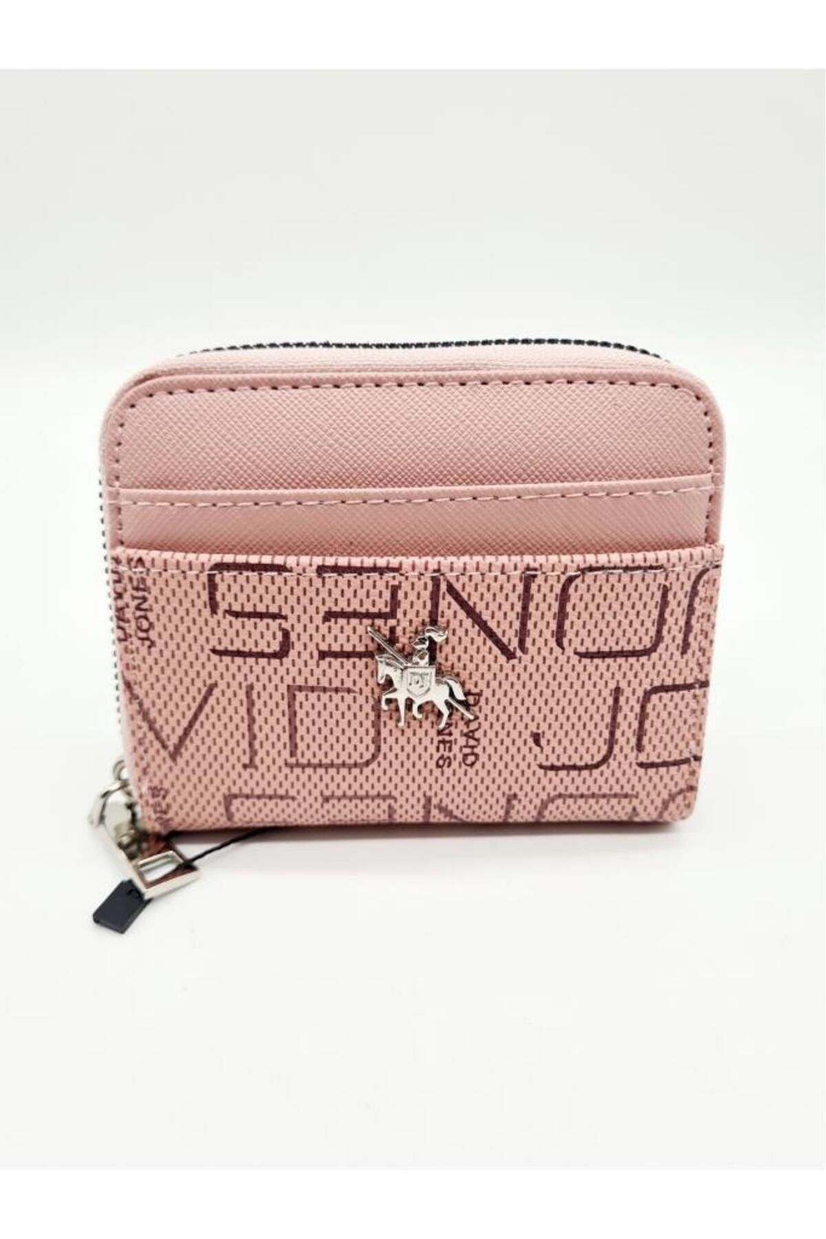 David Jones Women s Small Wallet Card Holder Soft Leather Portfolio Zippered Wallet with Coin Compartment Trendyol