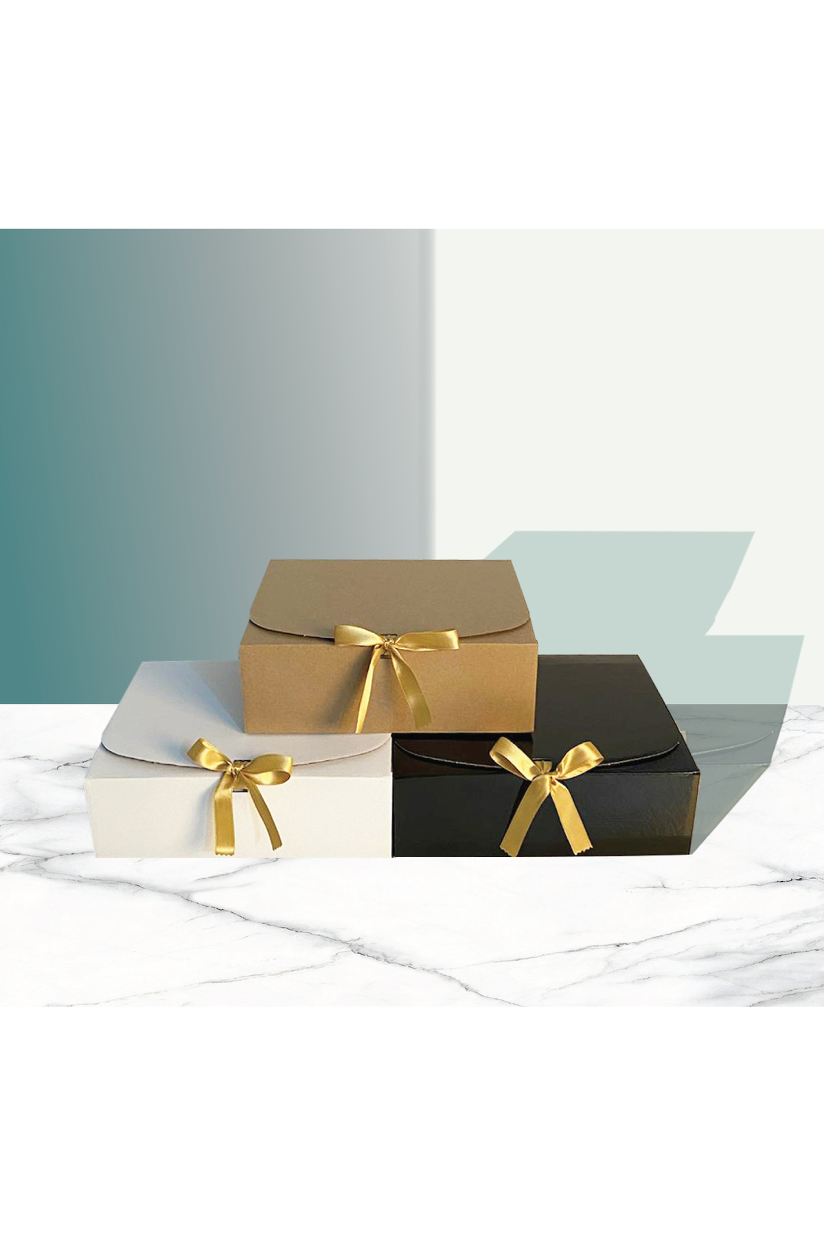 BAŞAK GOLD KURDELELİ KARIŞIK 3 ADET HEDİYE KUTUSU