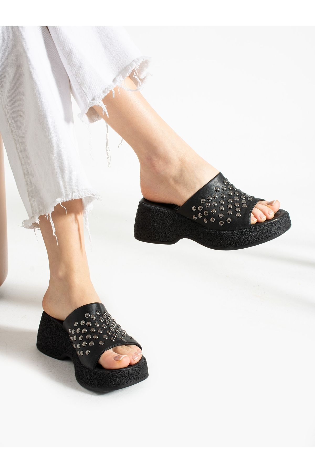 Alemdar Shoes-ESTER Black Women's Slippers 3