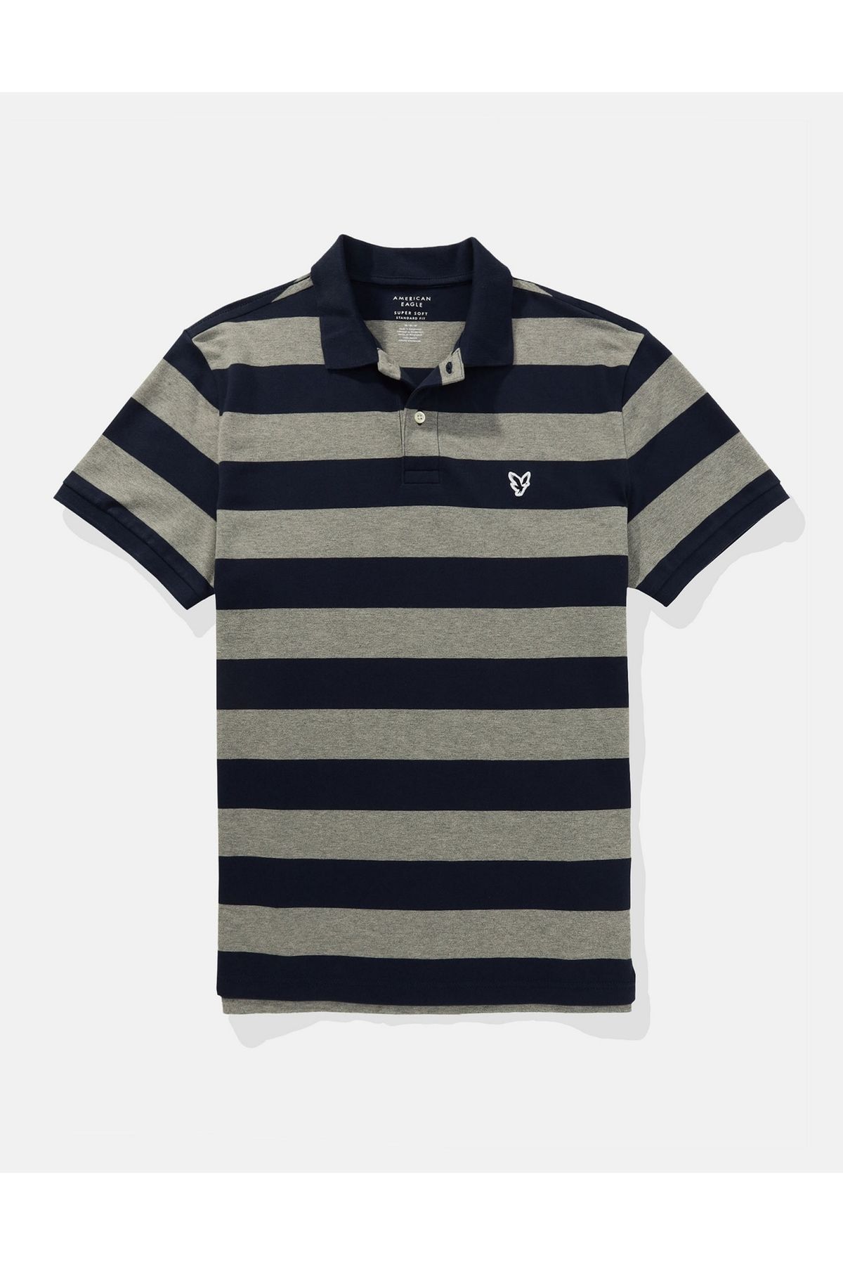 AMERICAN EAGLE-قميص رجالي باللون الأزرق الداكن U-1165-3418 1