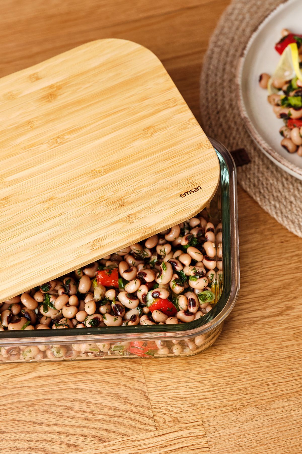 Emsan-Natural 1520 ml Borosilicate Storage Container 3