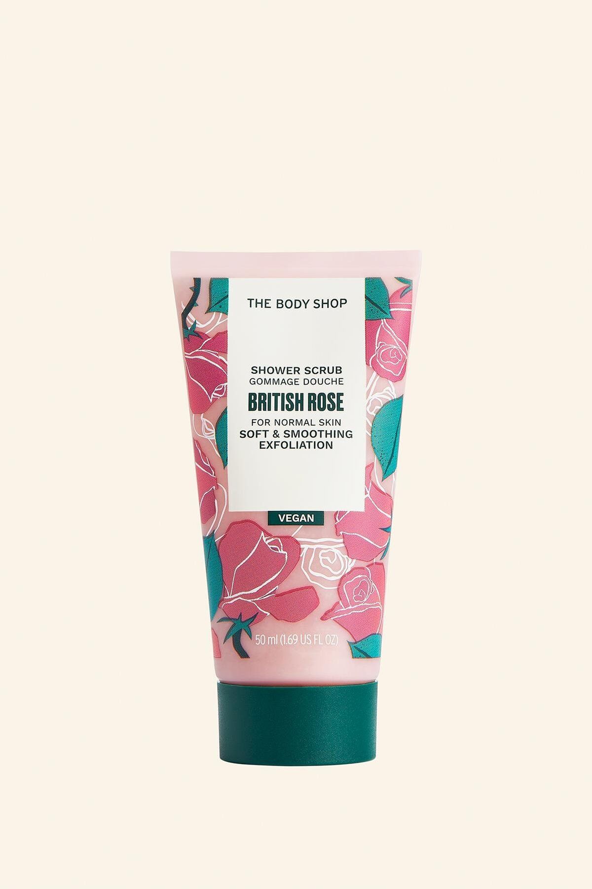 THE BODY SHOP پیلینگ بدن گل رز بریتانیایی