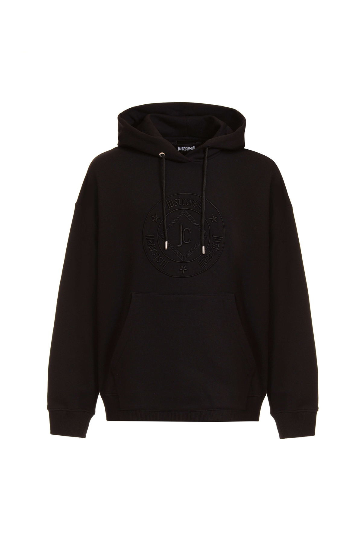 جاست کاوالی سویشرت مردانه کلاه‌دار مشکی ۷۵oaıt08